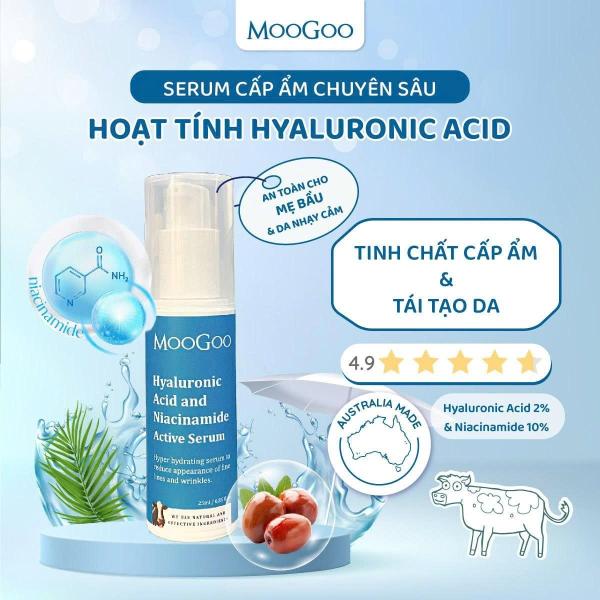 Serum cấp ẩm chuyên sâu hoạt tính Hyaluronic Acid - Moogoo