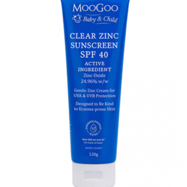 Kem chống nắng phổ rộng vật lý Zinc SPF 40 cho bé - MooGoo