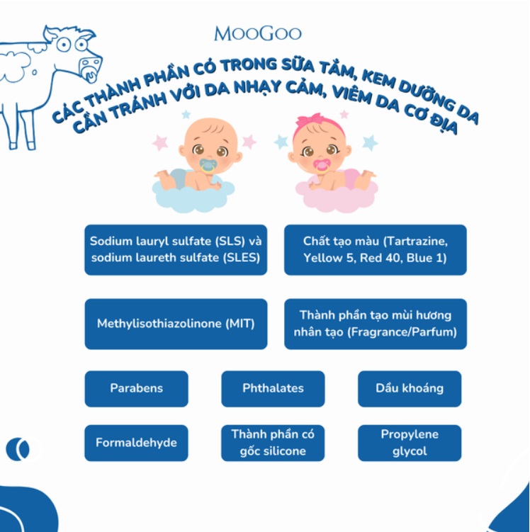 Sử dụng Sữa Tắm Gội không SLS giúp da bé tránh tình trạng khô ráp